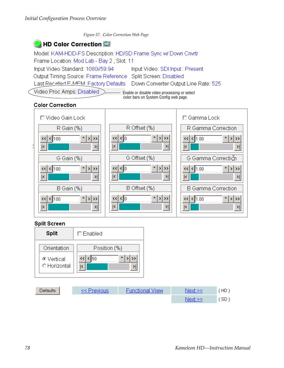 For an hd | Grass Valley Kameleon HD Multi-Function Modules v.2.5.0 User Manual | Page 78 / 114