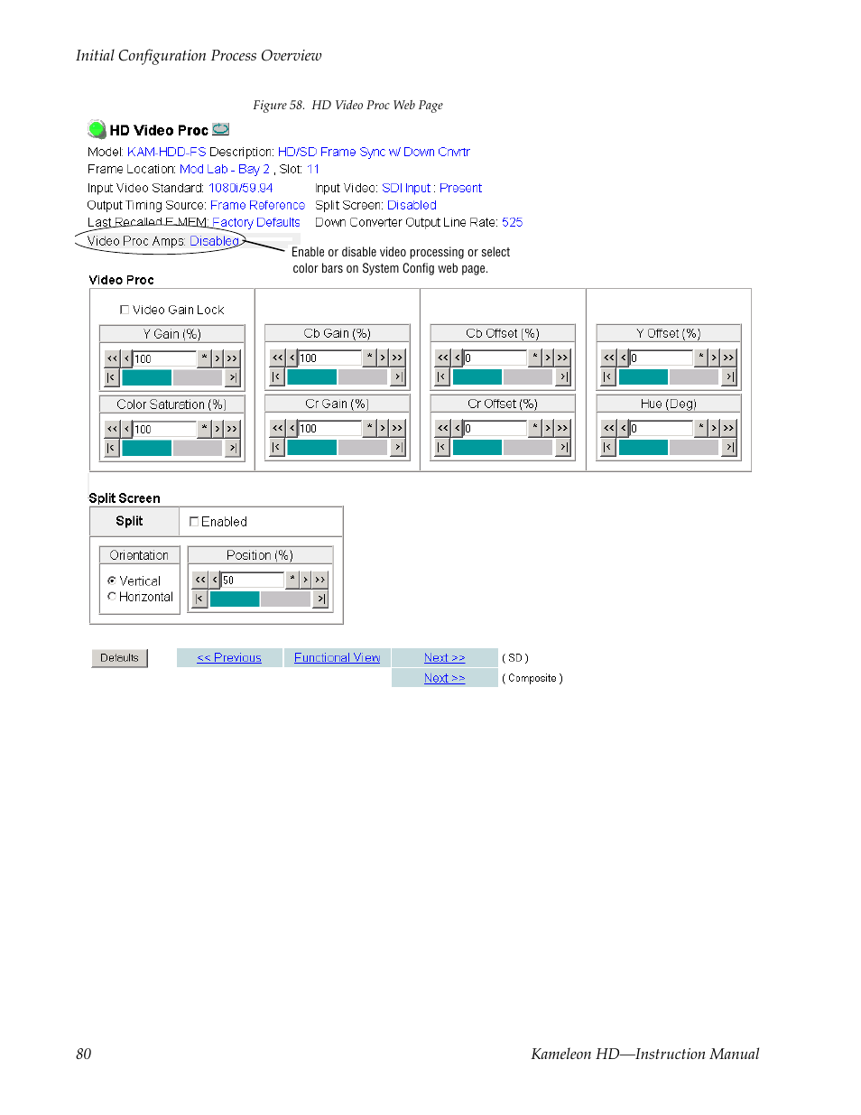 Grass Valley Kameleon HD Multi-Function Modules v.2.5.0 User Manual | Page 80 / 114