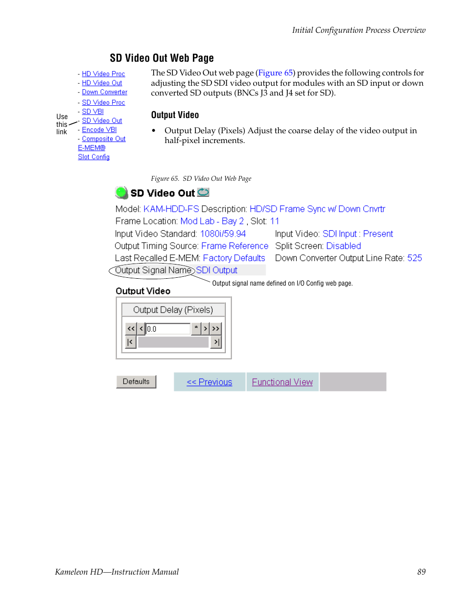 Grass Valley Kameleon HD Multi-Function Modules v.2.5.0 User Manual | Page 89 / 114