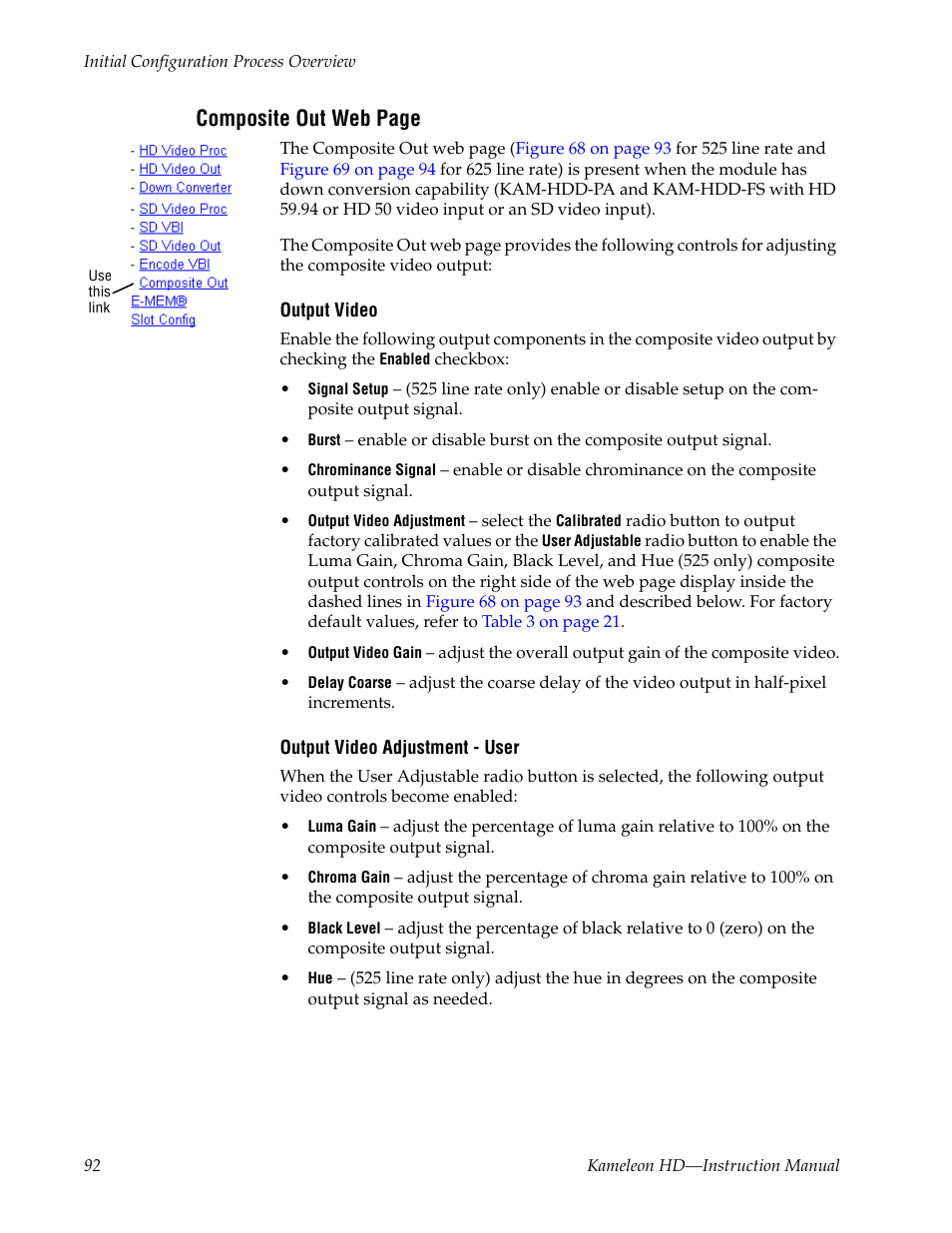 Composite out web page | Grass Valley Kameleon HD Multi-Function Modules v.2.5.0 User Manual | Page 92 / 114