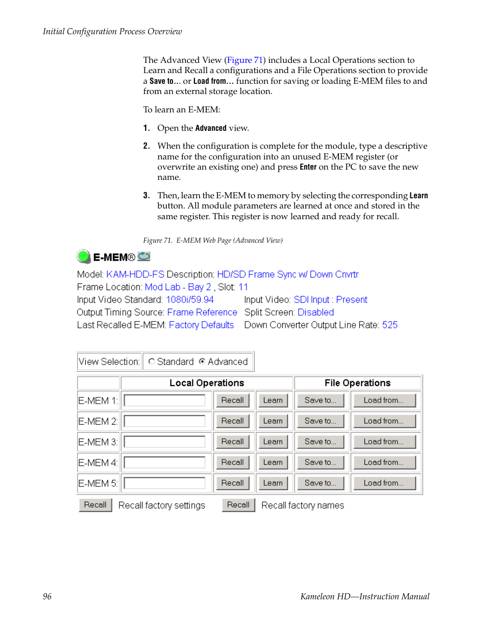 Grass Valley Kameleon HD Multi-Function Modules v.2.5.0 User Manual | Page 96 / 114