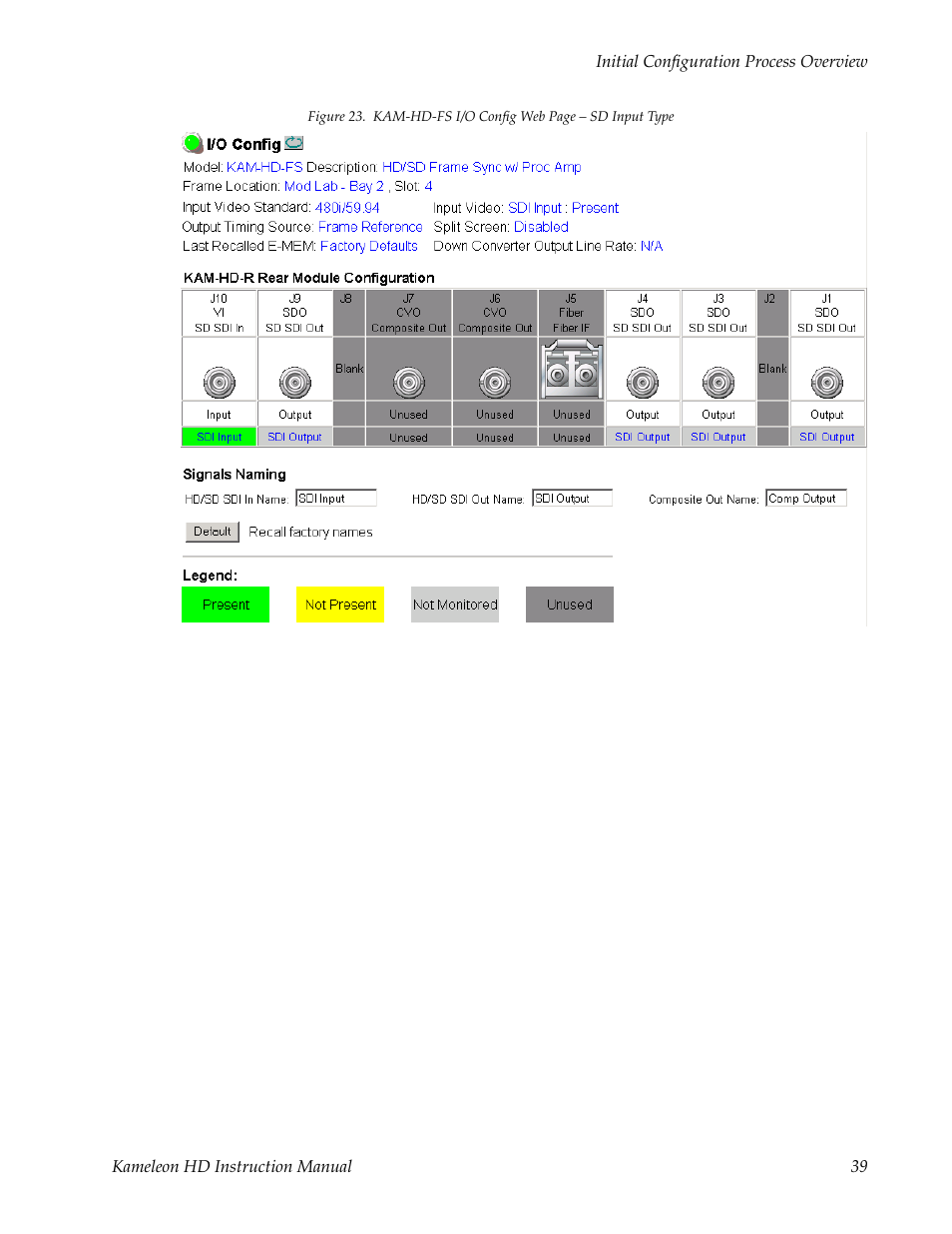 Efer to | Grass Valley Kameleon HD Multi-Function Modules v.2.1.0 User Manual | Page 39 / 110