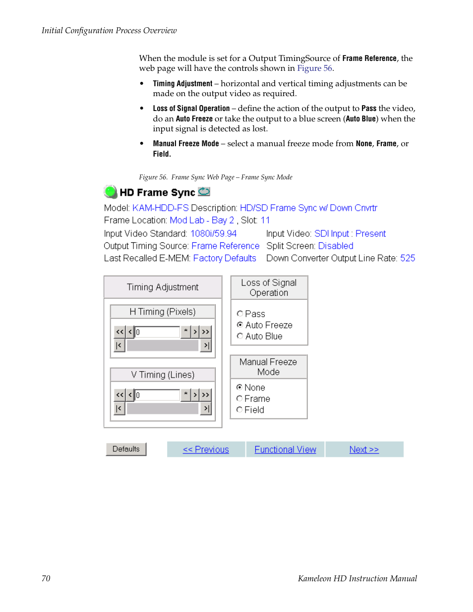 Grass Valley Kameleon HD Multi-Function Modules v.2.1.0 User Manual | Page 70 / 110