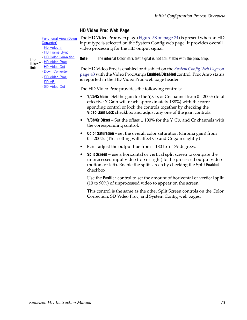 Grass Valley Kameleon HD Multi-Function Modules v.2.1.0 User Manual | Page 73 / 110