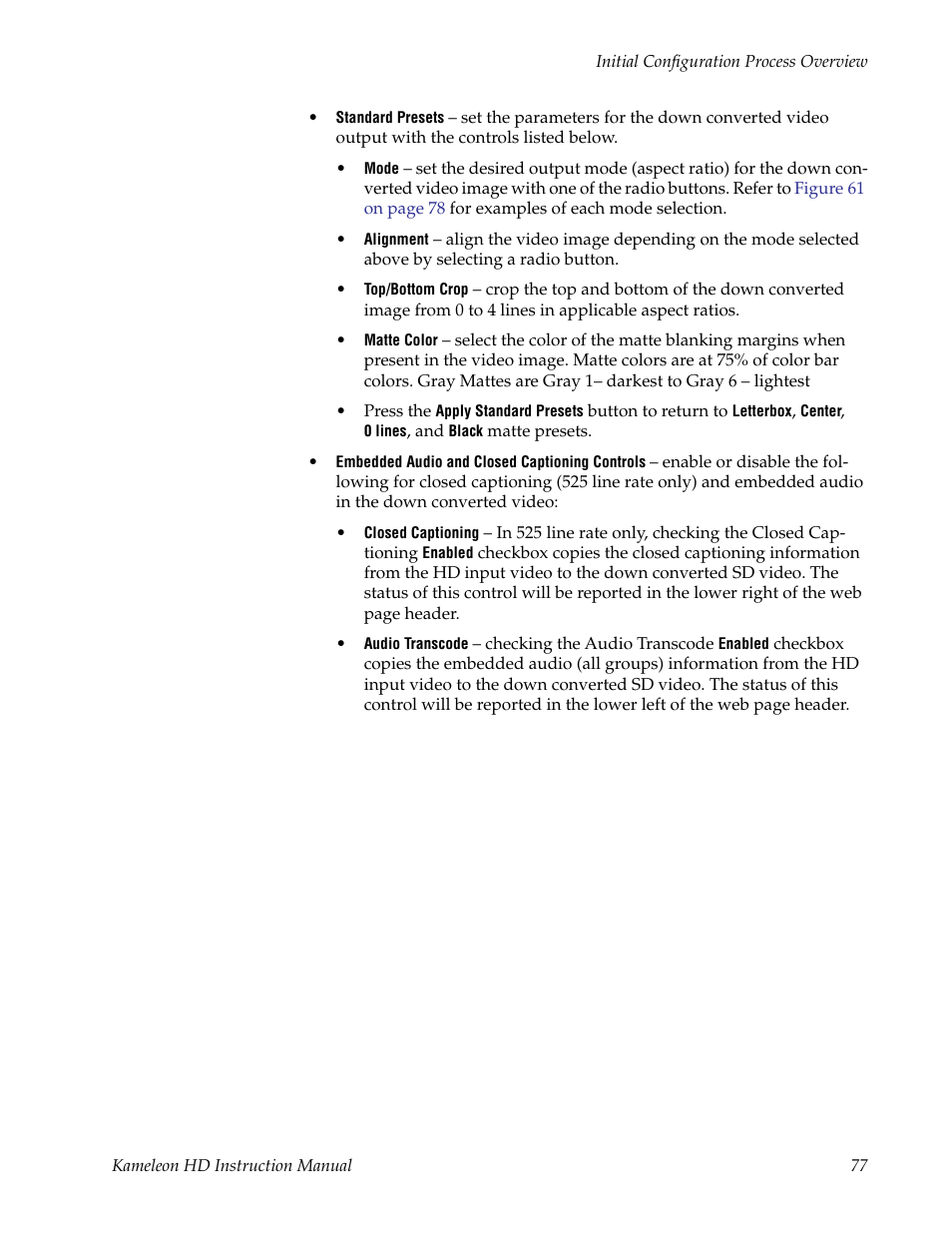 Grass Valley Kameleon HD Multi-Function Modules v.2.1.0 User Manual | Page 77 / 110