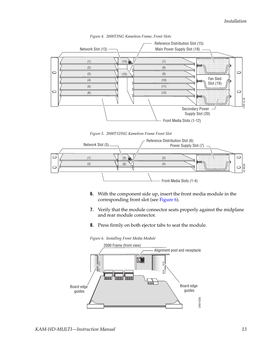 Frame, Figure 4, Figure 5 | Grass Valley Kameleon HD Multi-Function Modules v.3.2.0 User Manual | Page 13 / 102