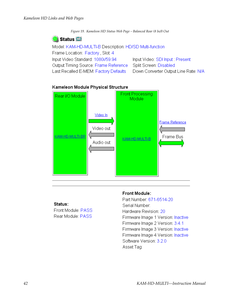 Grass Valley Kameleon HD Multi-Function Modules v.3.2.0 User Manual | Page 42 / 102