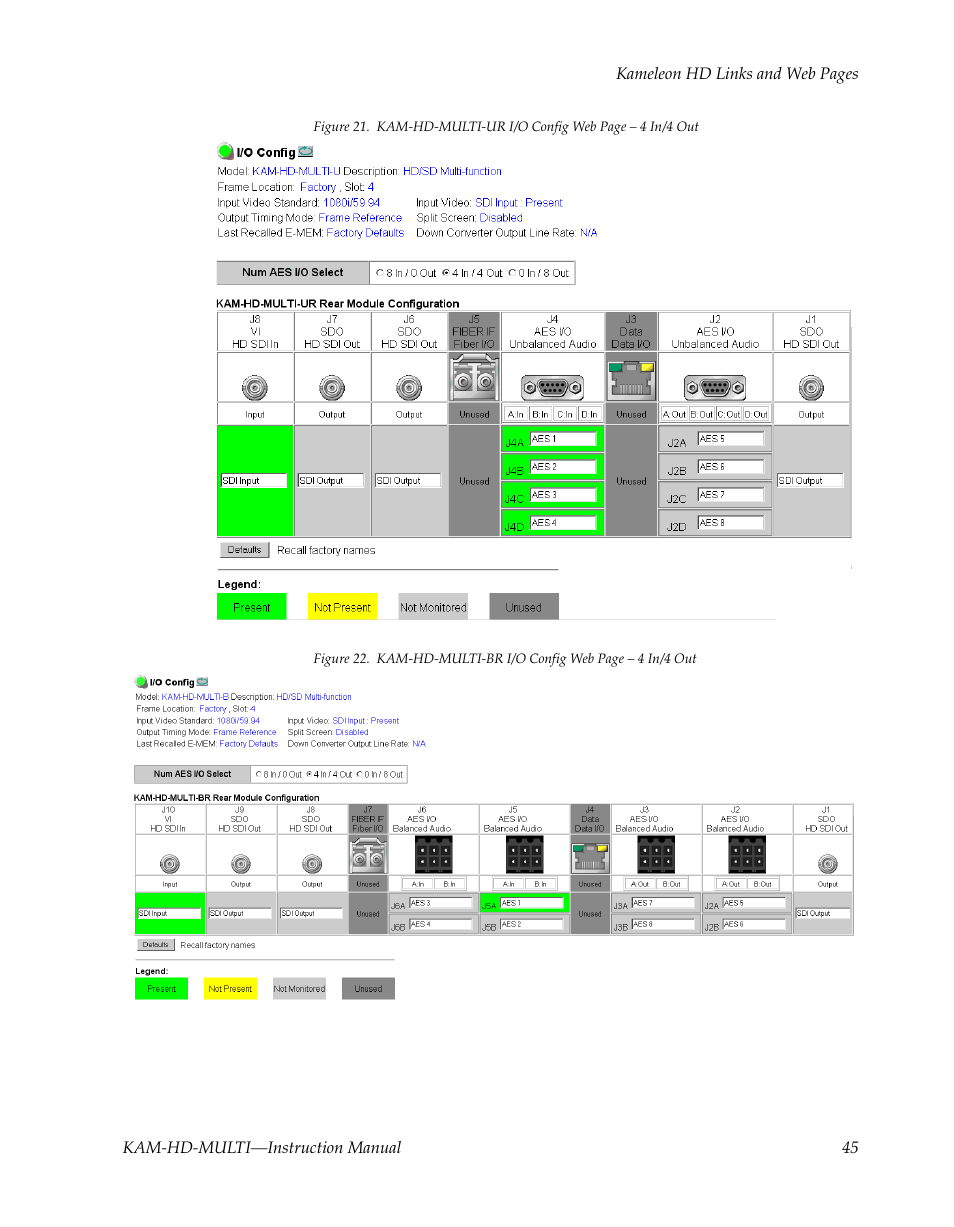 Figure 22 on | Grass Valley Kameleon HD Multi-Function Modules v.3.2.0 User Manual | Page 45 / 102