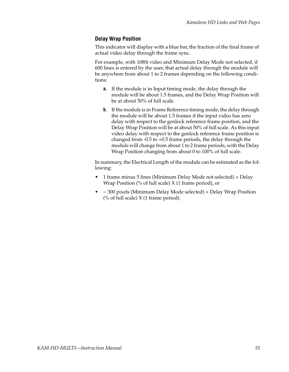 Grass Valley Kameleon HD Multi-Function Modules v.3.2.0 User Manual | Page 55 / 102
