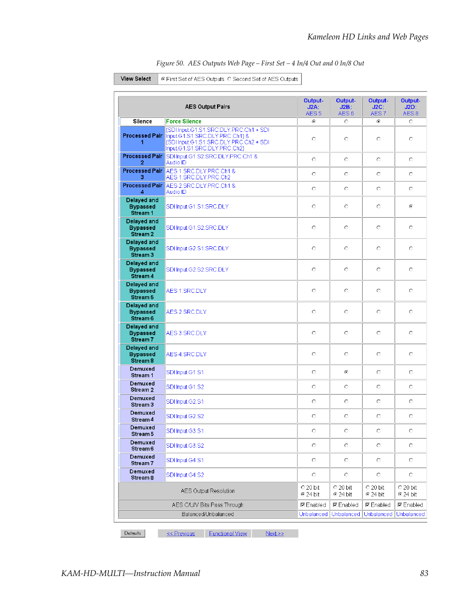 Own in, First, N in | Grass Valley Kameleon HD Multi-Function Modules v.3.2.0 User Manual | Page 83 / 102