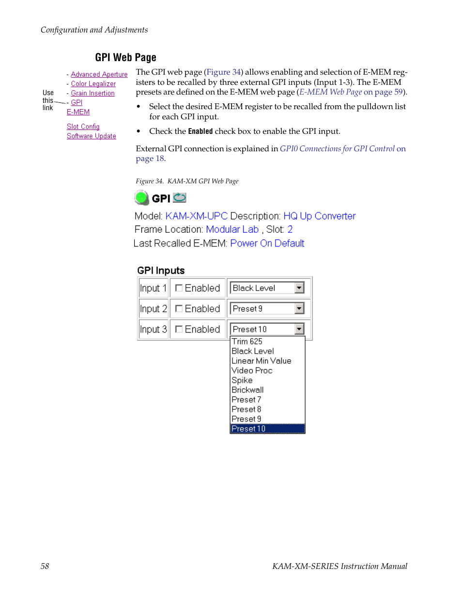 Grass Valley KAM-XM-SERIES v.1.4.1 User Manual | Page 58 / 80