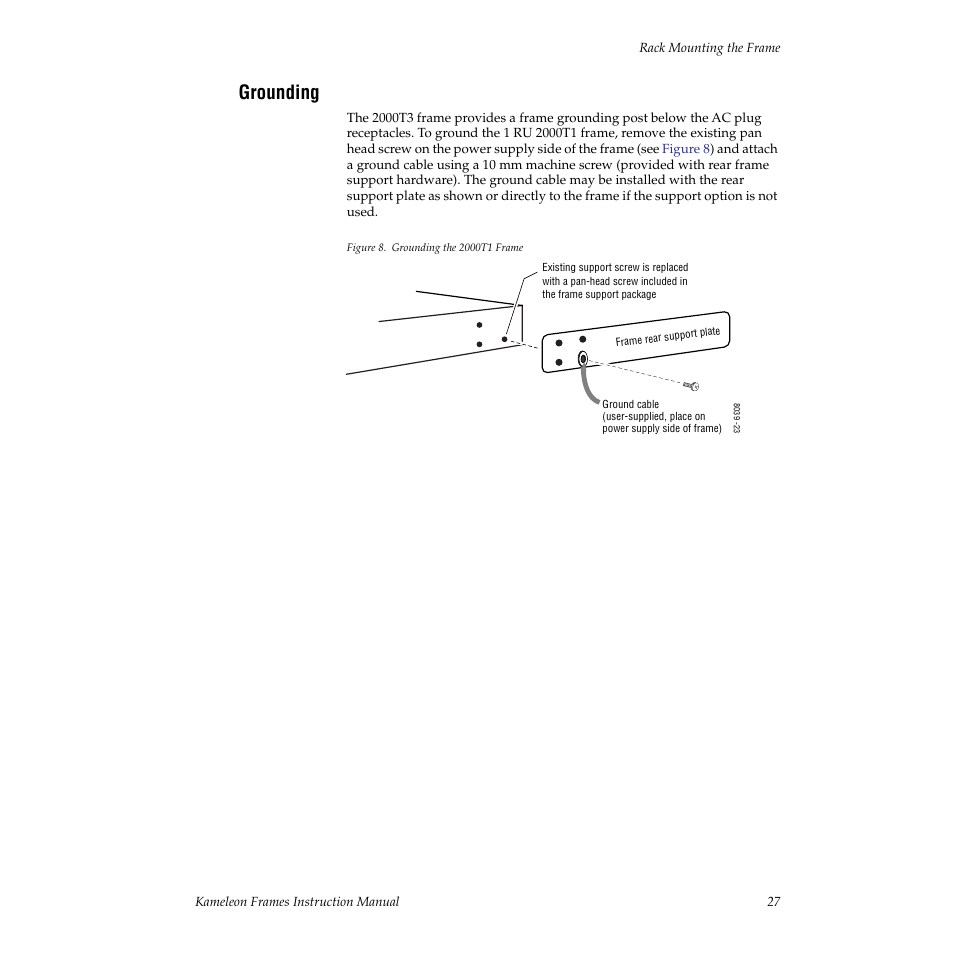 Grounding | Grass Valley 2000T3 User Manual | Page 27 / 50