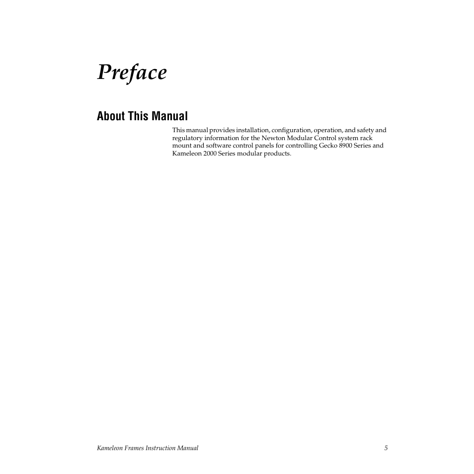 Preface, About this manual | Grass Valley 2000T3 User Manual | Page 5 / 50