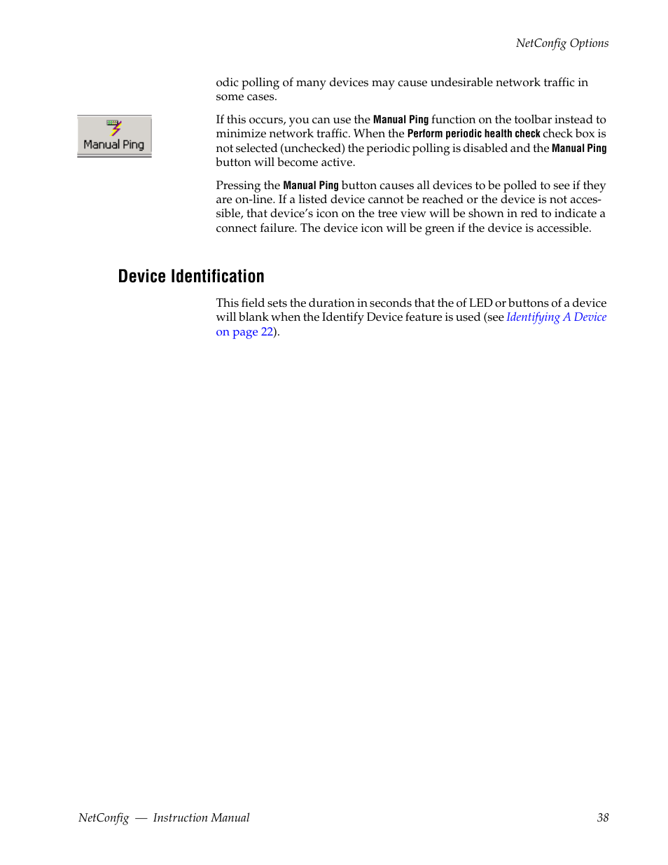 Device identification | Grass Valley NetConfig Network Configuration Application v.2.0.12 User Manual | Page 38 / 44