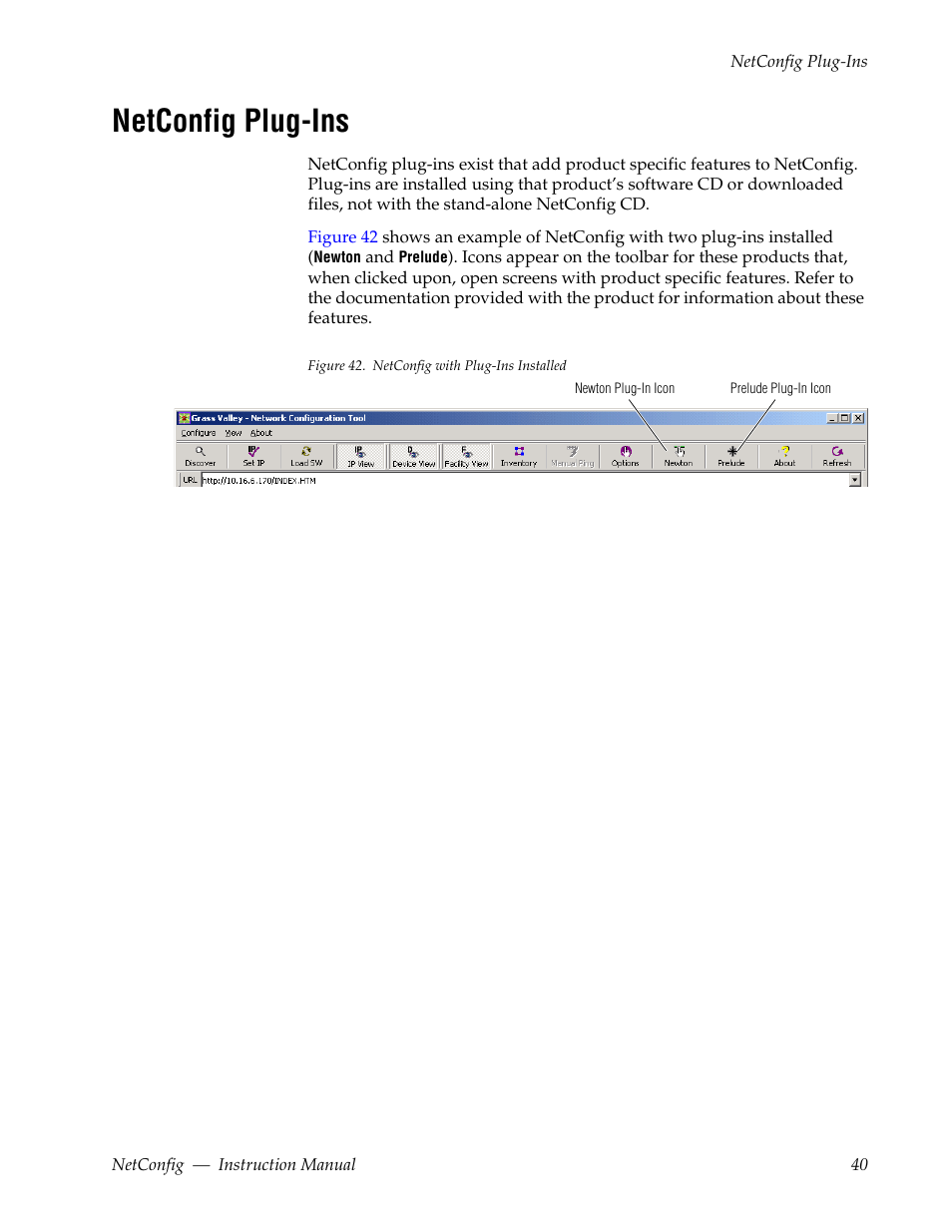 Netconfig plug-ins | Grass Valley NetConfig Network Configuration Application v.2.0.12 User Manual | Page 40 / 44