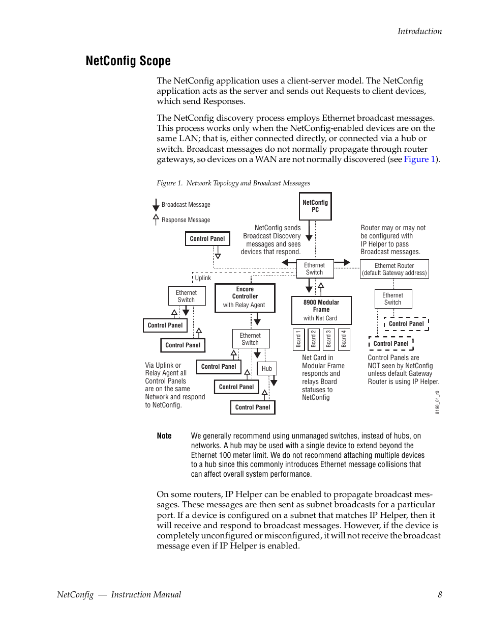 Netconfig scope, Netconfig — instruction manual 8 introduction | Grass Valley NetConfig Network Configuration Application v.2.0.12 User Manual | Page 8 / 44