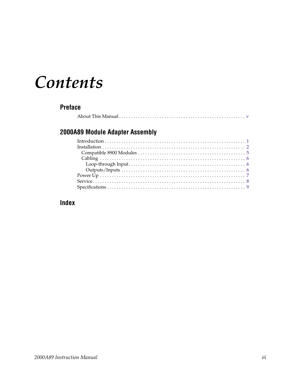 Grass Valley 2000A89 User Manual | Page 3 / 18