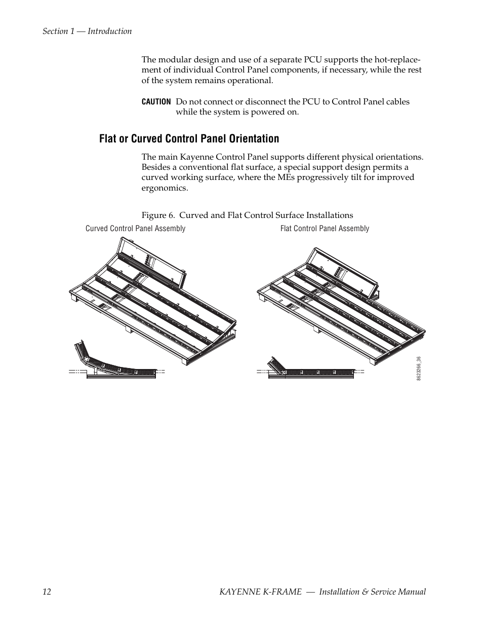 Flat or curved control panel orientation | Grass Valley K-Frame Installation Planning Guide User Manual | Page 12 / 62