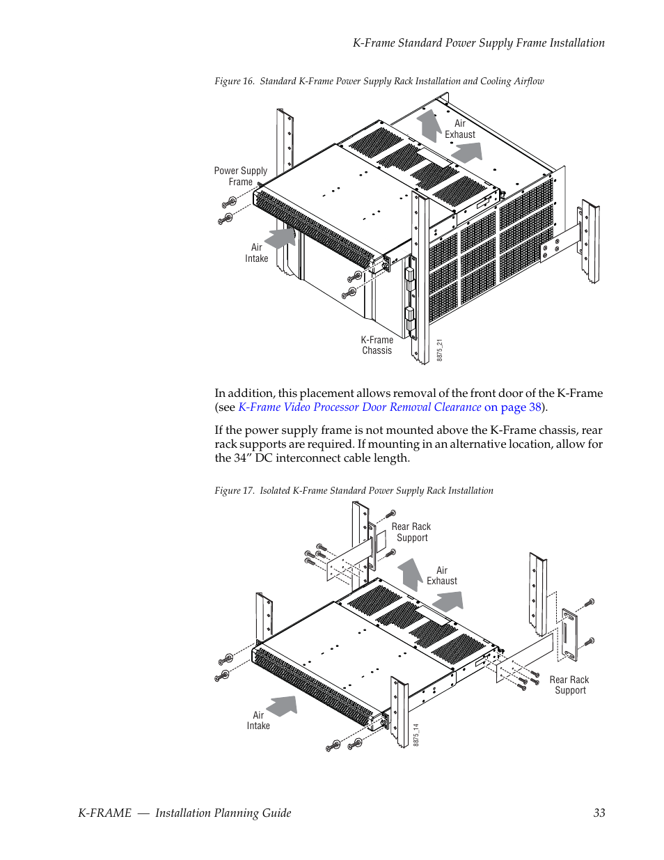 Grass Valley K-Frame Installation Planning Guide User Manual | Page 33 / 62