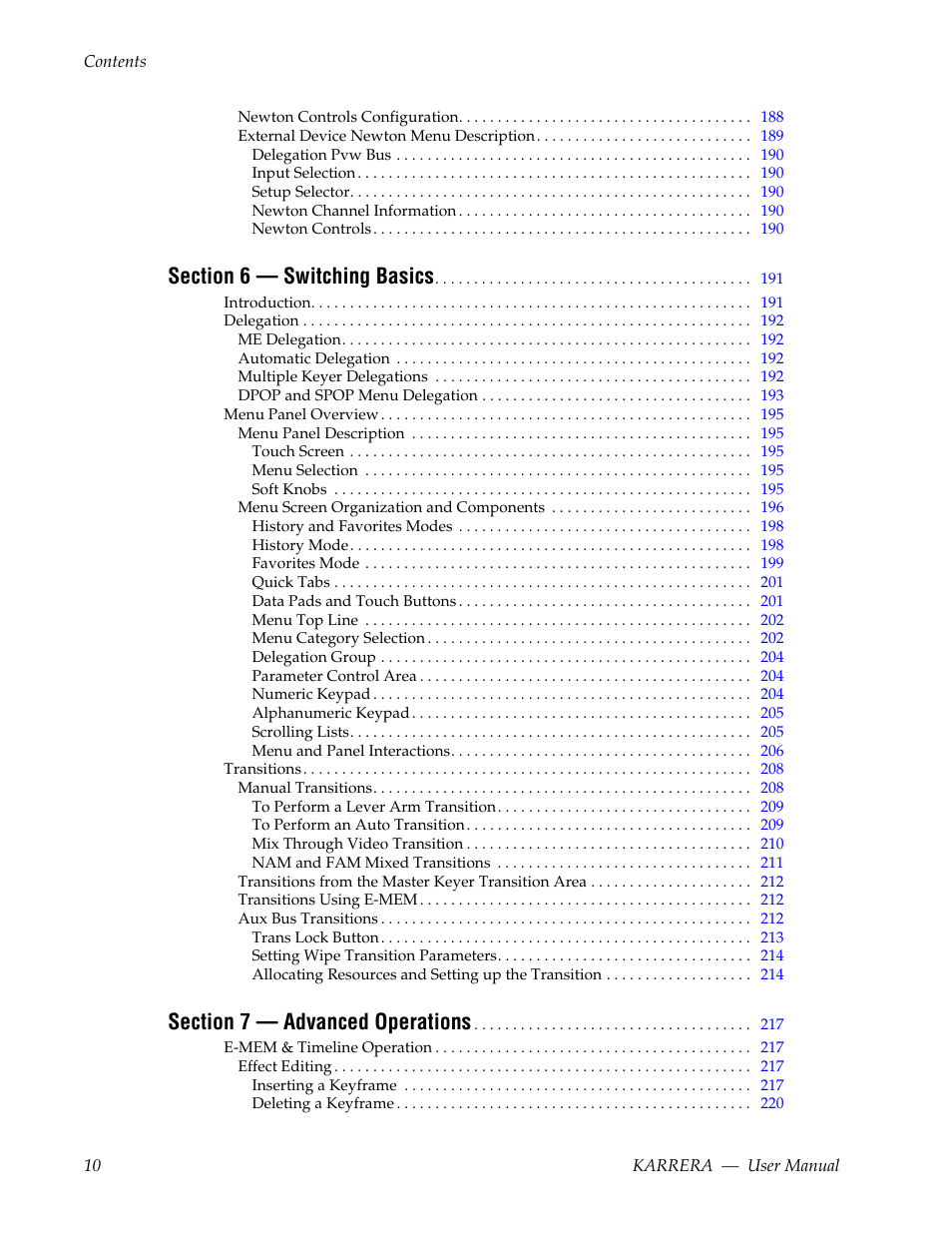 Grass Valley Karrera Video Production Center v.4.0 User Manual | Page 10 / 370