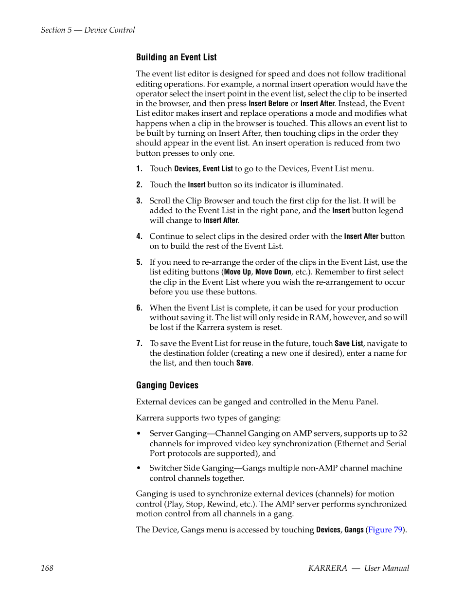 Grass Valley Karrera Video Production Center v.4.0 User Manual | Page 168 / 370