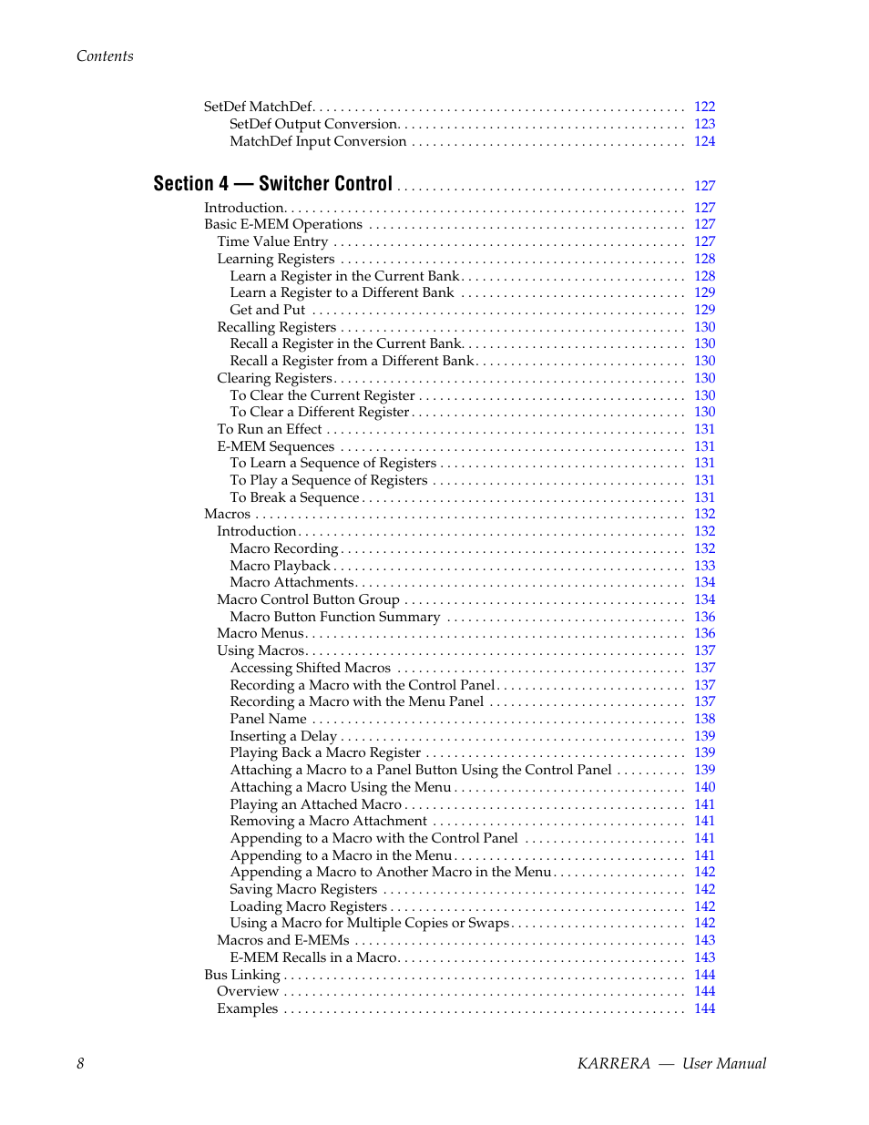 Grass Valley Karrera Video Production Center v.4.0 User Manual | Page 8 / 370
