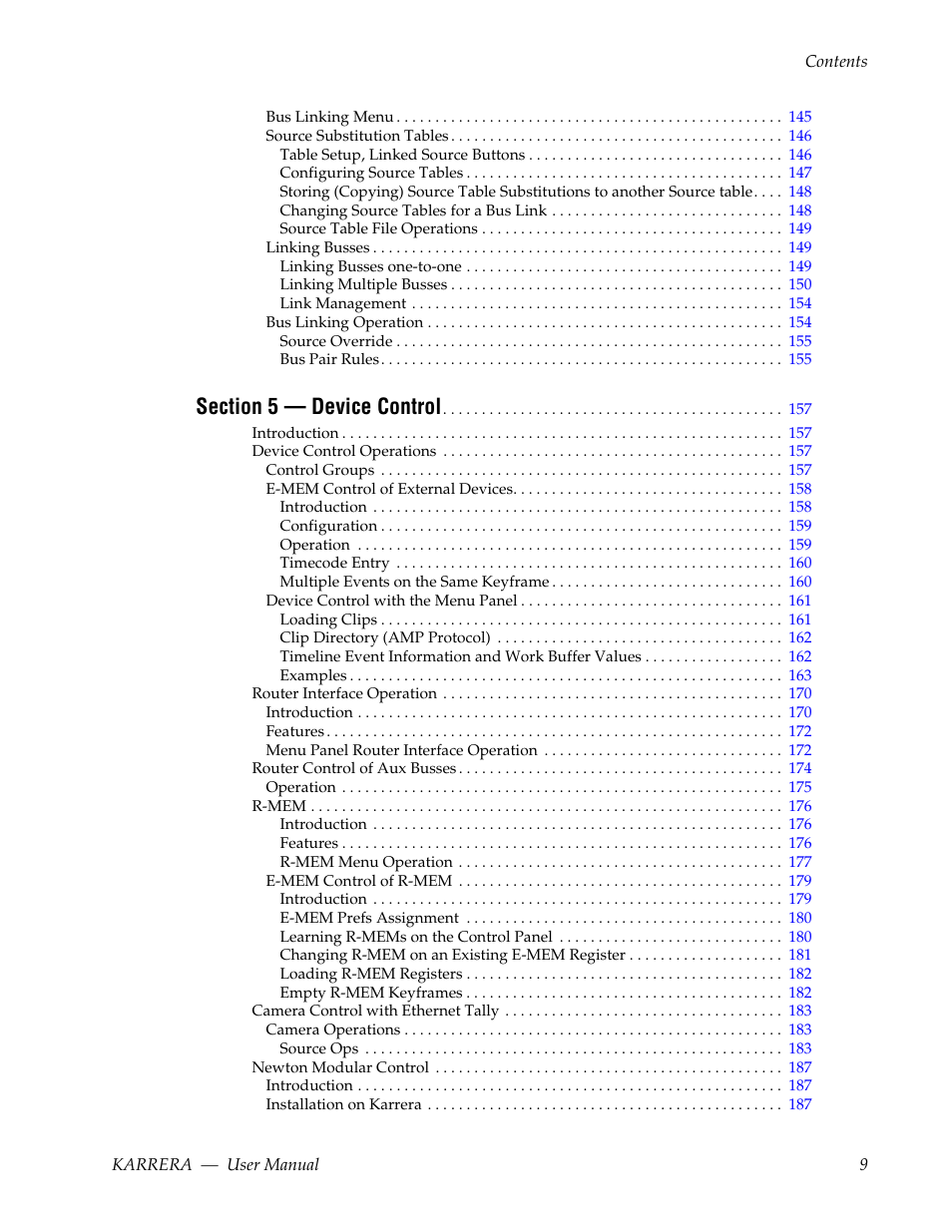 Grass Valley Karrera Video Production Center v.4.0 User Manual | Page 9 / 370
