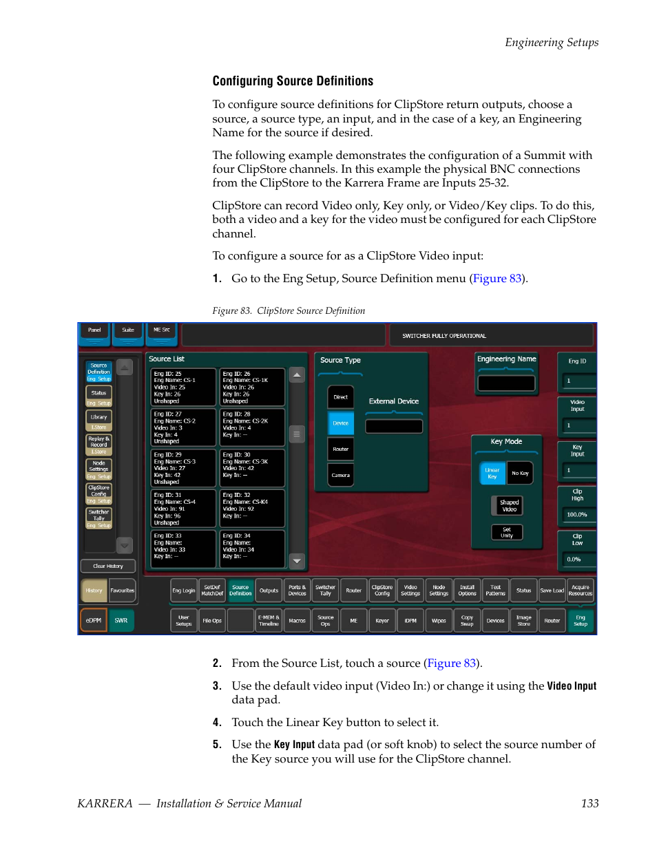 Grass Valley Karrera Video Production Center Installation v.4.1 User Manual | Page 133 / 292