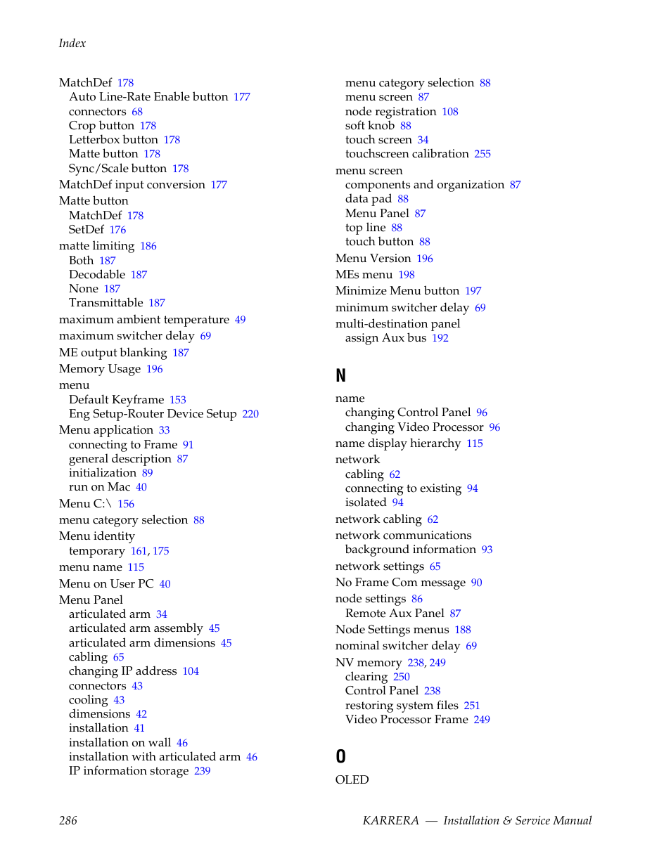 Grass Valley Karrera Video Production Center Installation v.4.1 User Manual | Page 286 / 292
