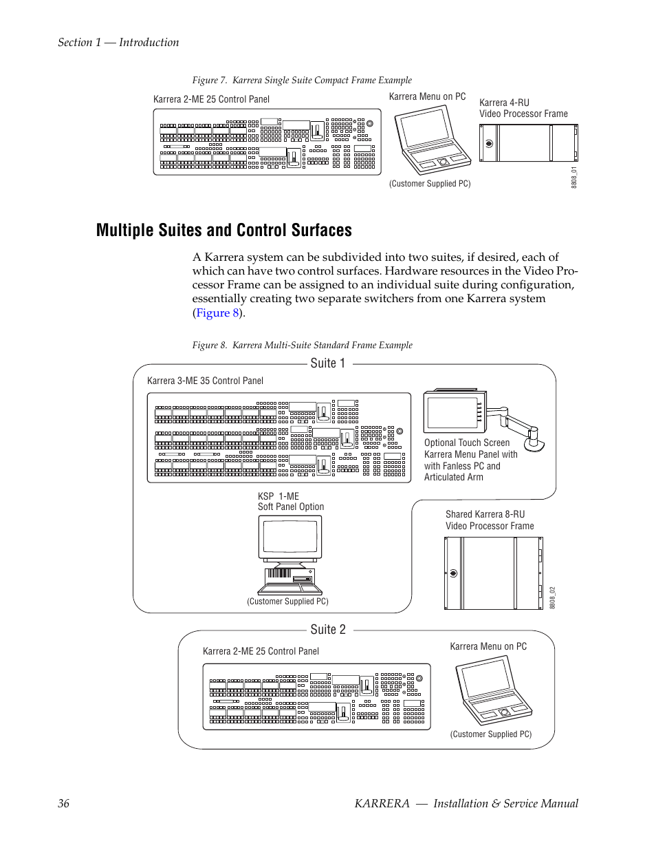 Multiple suites and control surfaces | Grass Valley Karrera Video Production Center Installation v.4.1 User Manual | Page 36 / 292