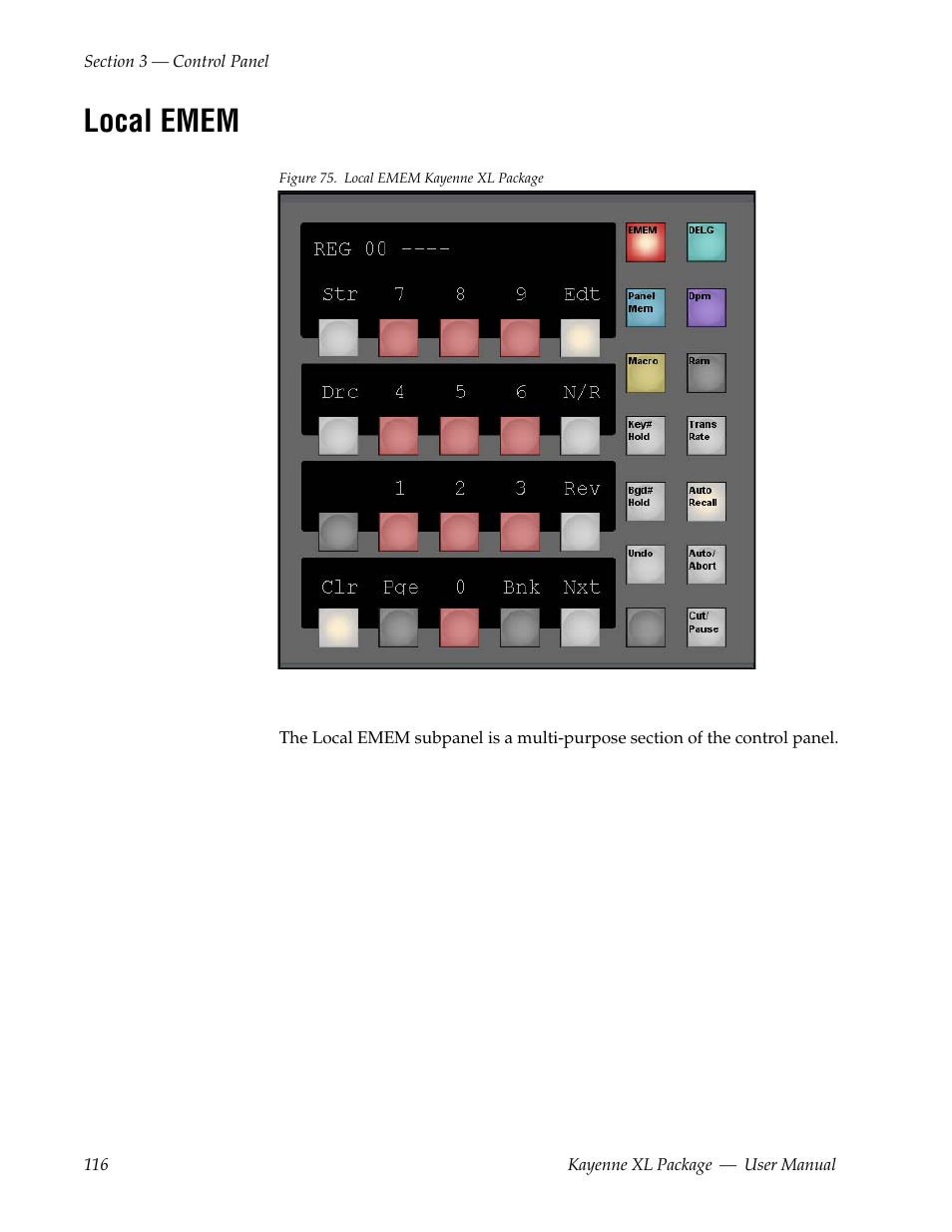 Local emem | Grass Valley Kayenne XL Package v.7.0.4 User Manual | Page 118 / 663