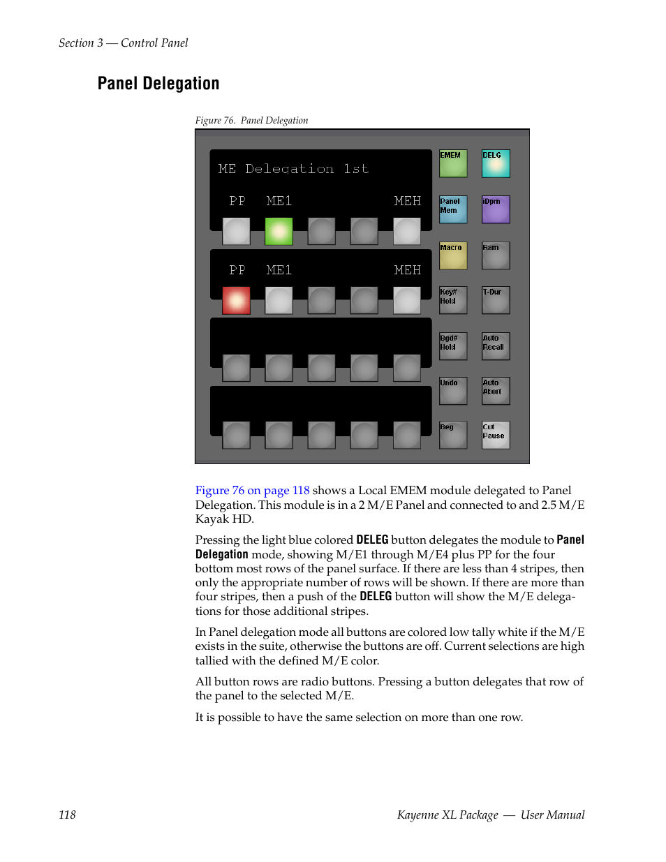 Panel delegation | Grass Valley Kayenne XL Package v.7.0.4 User Manual | Page 120 / 663