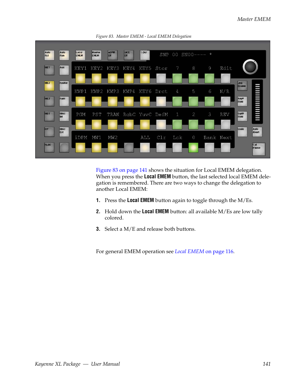 Grass Valley Kayenne XL Package v.7.0.4 User Manual | Page 143 / 663