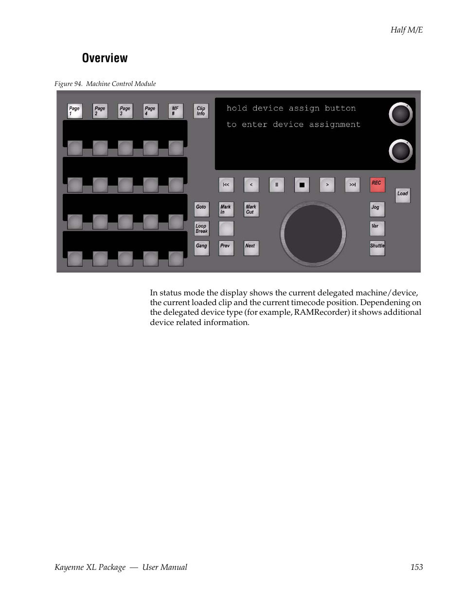 Overview | Grass Valley Kayenne XL Package v.7.0.4 User Manual | Page 155 / 663