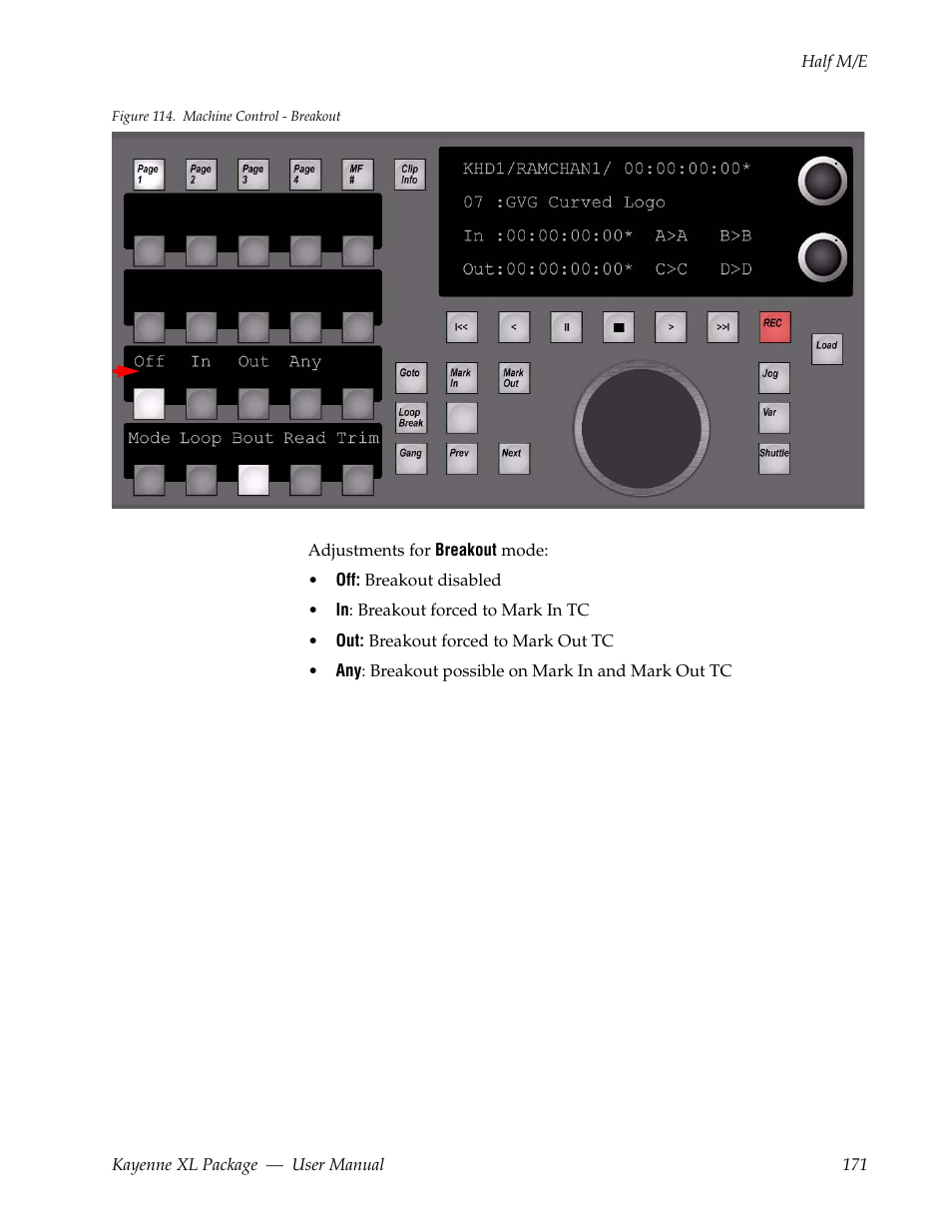Grass Valley Kayenne XL Package v.7.0.4 User Manual | Page 173 / 663