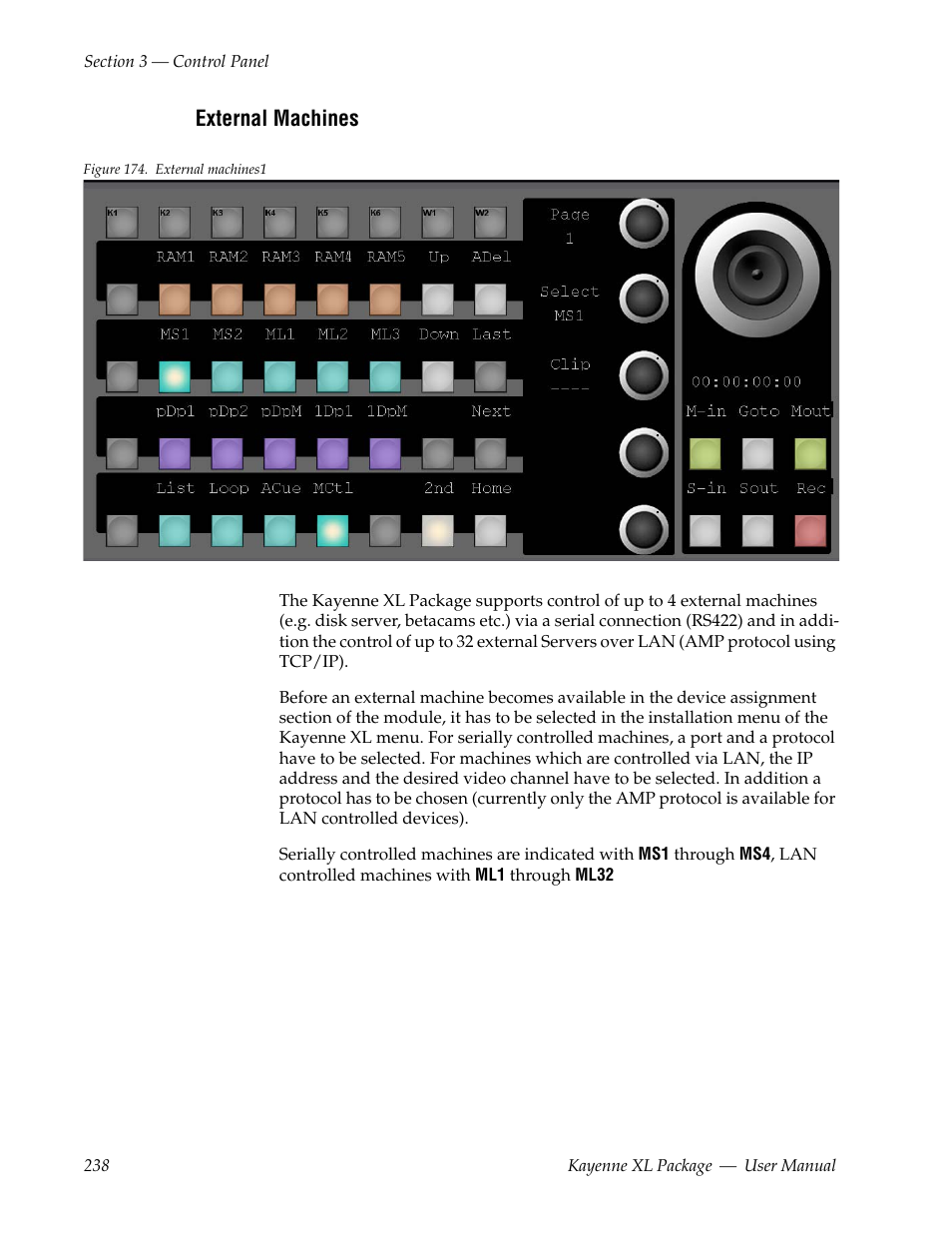 External machines | Grass Valley Kayenne XL Package v.7.0.4 User Manual | Page 240 / 663