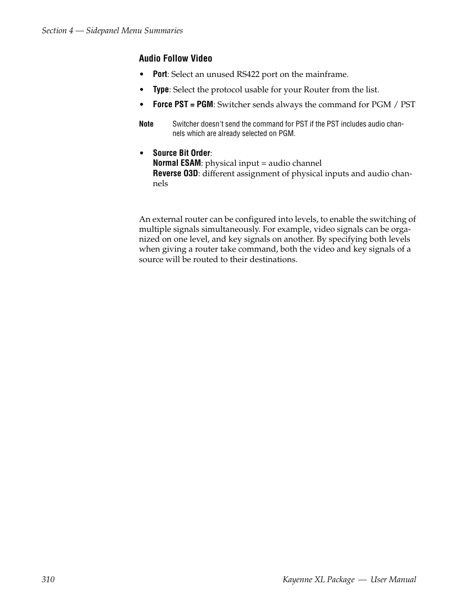 Grass Valley Kayenne XL Package v.7.0.4 User Manual | Page 312 / 663