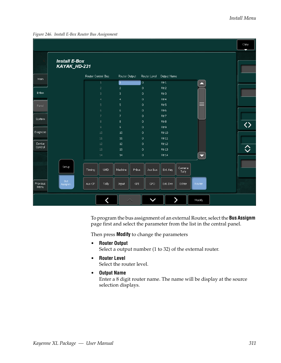 Grass Valley Kayenne XL Package v.7.0.4 User Manual | Page 313 / 663