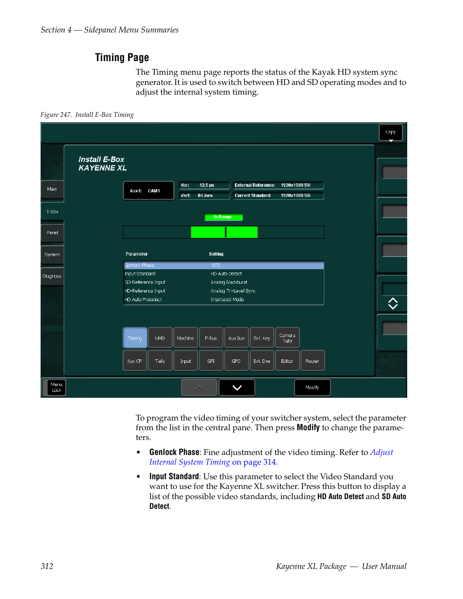 Grass Valley Kayenne XL Package v.7.0.4 User Manual | Page 314 / 663