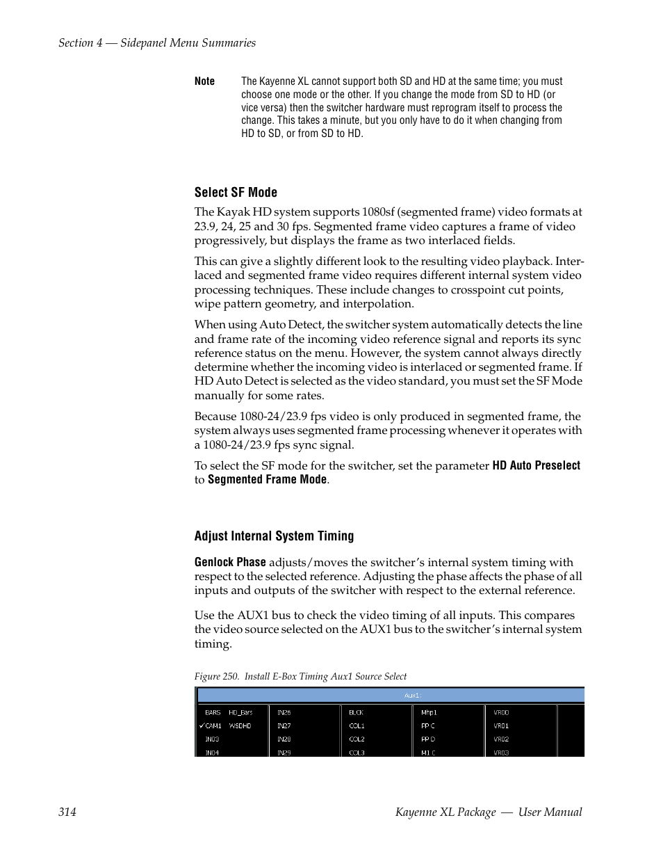 Grass Valley Kayenne XL Package v.7.0.4 User Manual | Page 316 / 663