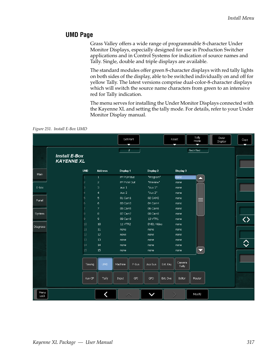 Grass Valley Kayenne XL Package v.7.0.4 User Manual | Page 319 / 663