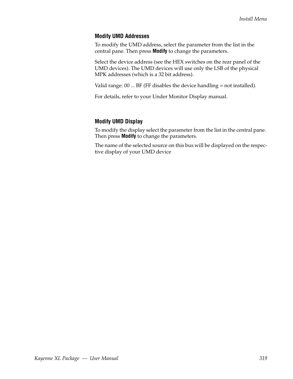 Grass Valley Kayenne XL Package v.7.0.4 User Manual | Page 321 / 663