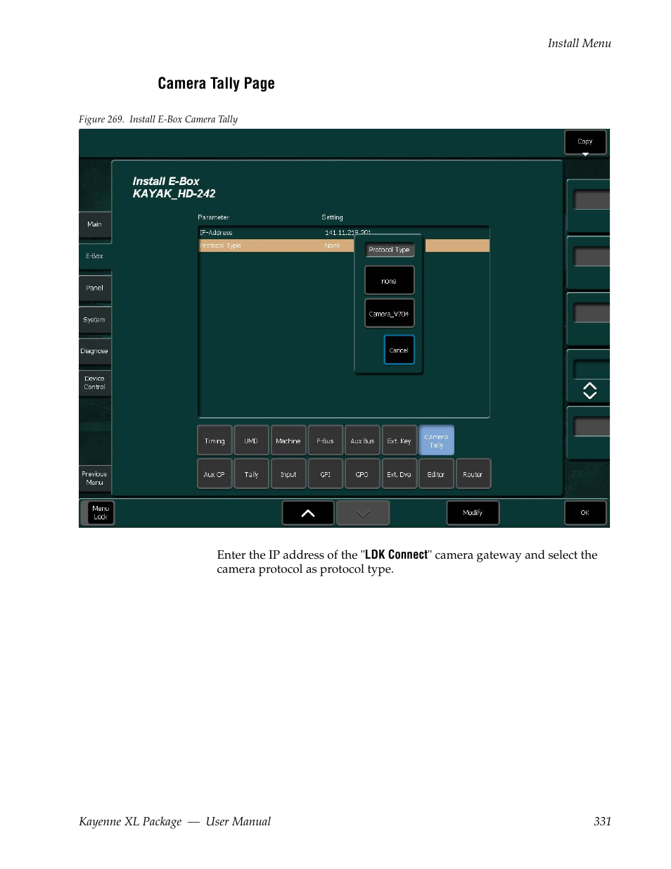 Grass Valley Kayenne XL Package v.7.0.4 User Manual | Page 333 / 663