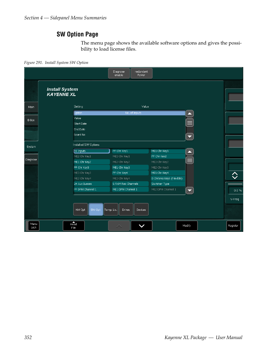 Grass Valley Kayenne XL Package v.7.0.4 User Manual | Page 354 / 663