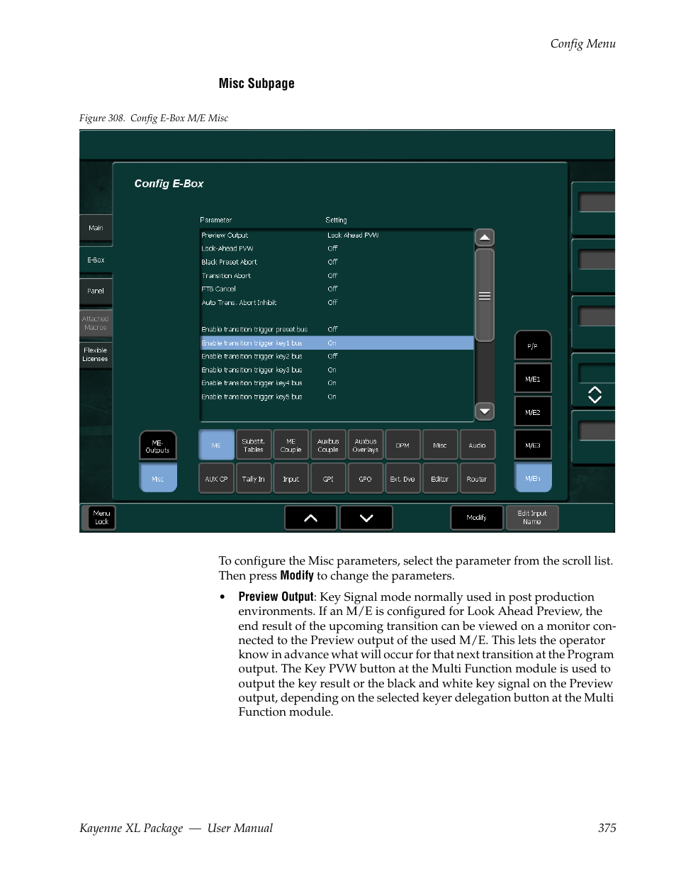 Grass Valley Kayenne XL Package v.7.0.4 User Manual | Page 377 / 663