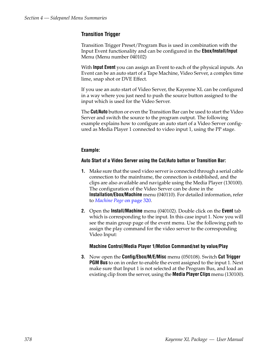 Grass Valley Kayenne XL Package v.7.0.4 User Manual | Page 380 / 663