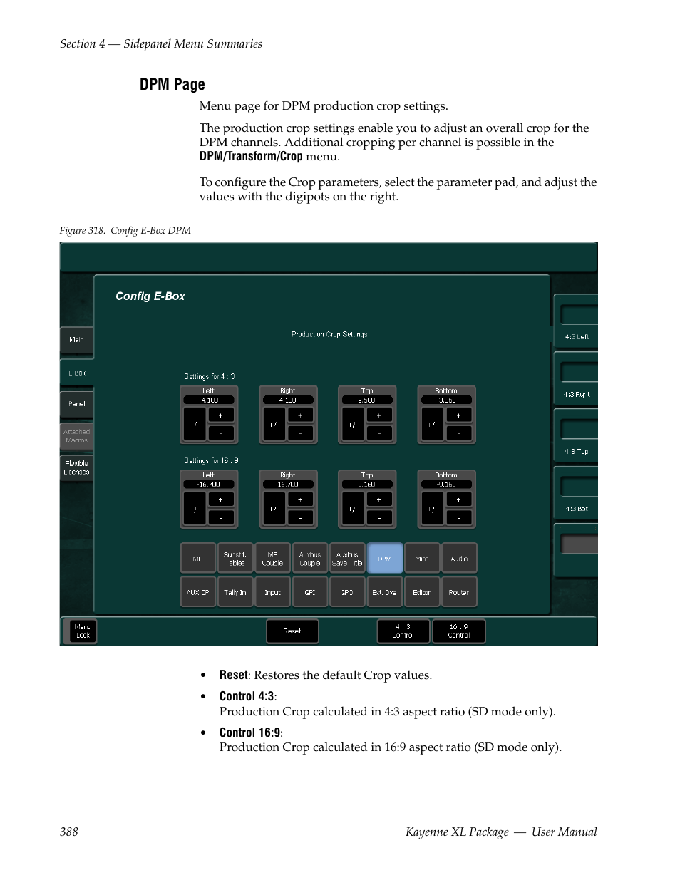 Grass Valley Kayenne XL Package v.7.0.4 User Manual | Page 390 / 663