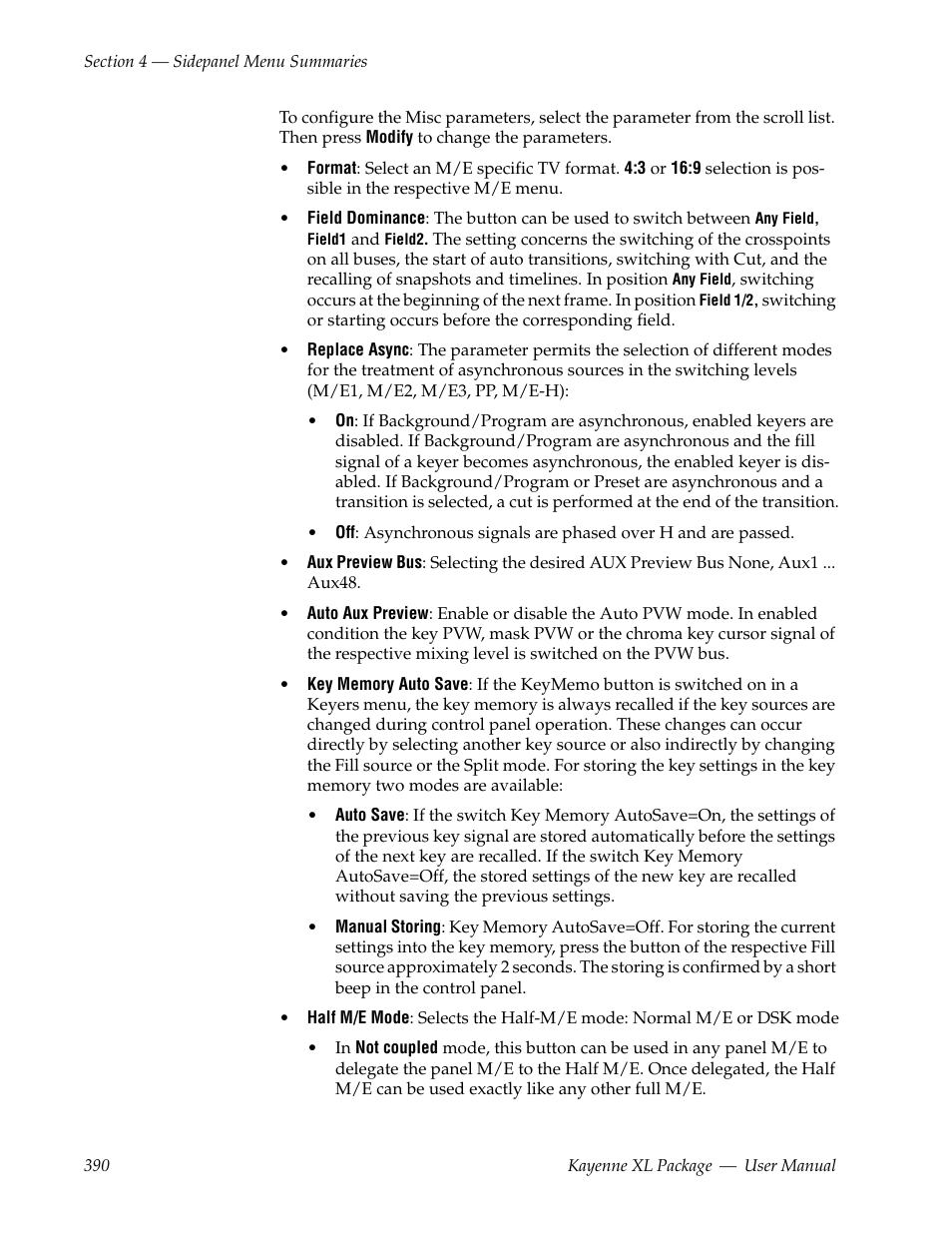 Grass Valley Kayenne XL Package v.7.0.4 User Manual | Page 392 / 663