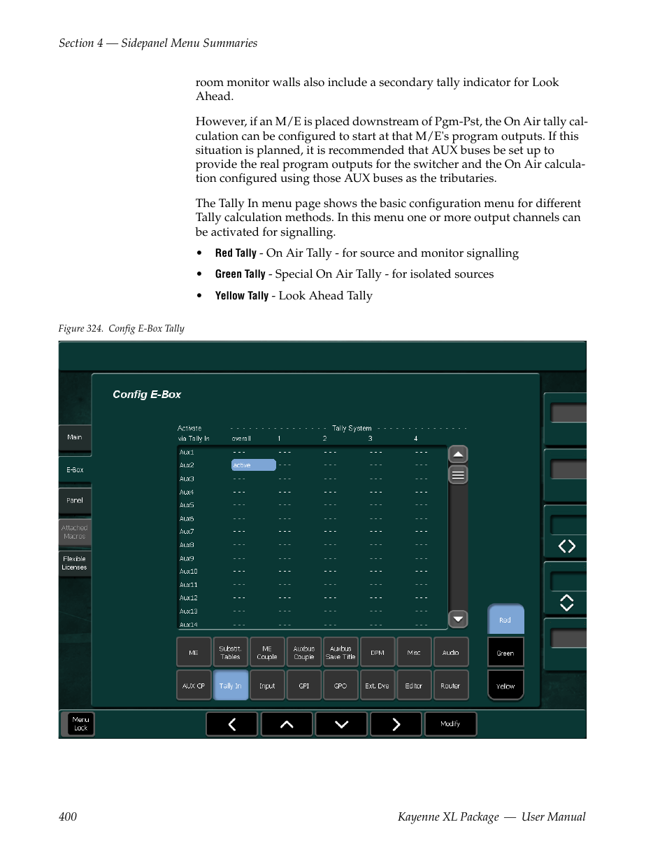 Grass Valley Kayenne XL Package v.7.0.4 User Manual | Page 402 / 663