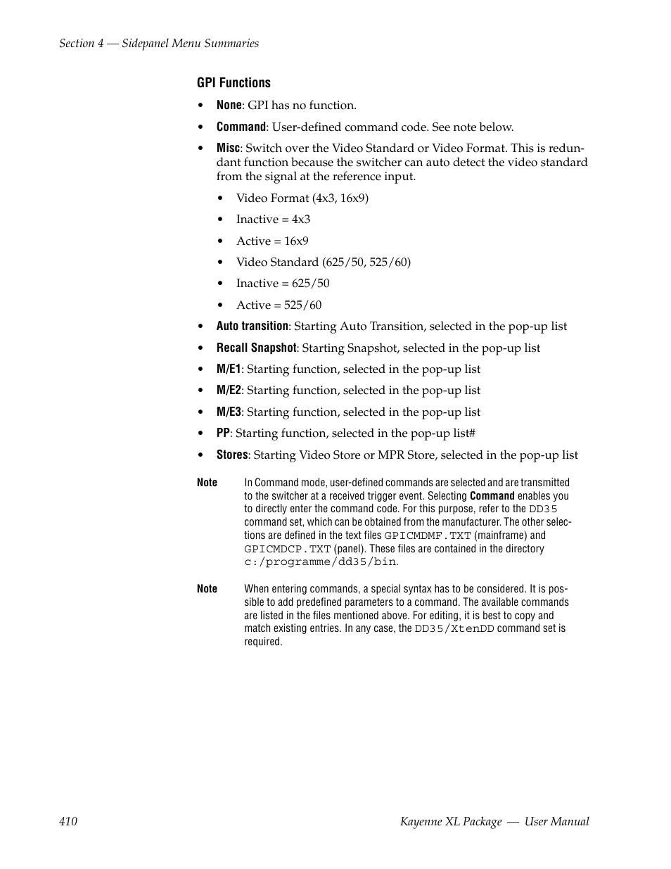 Grass Valley Kayenne XL Package v.7.0.4 User Manual | Page 412 / 663